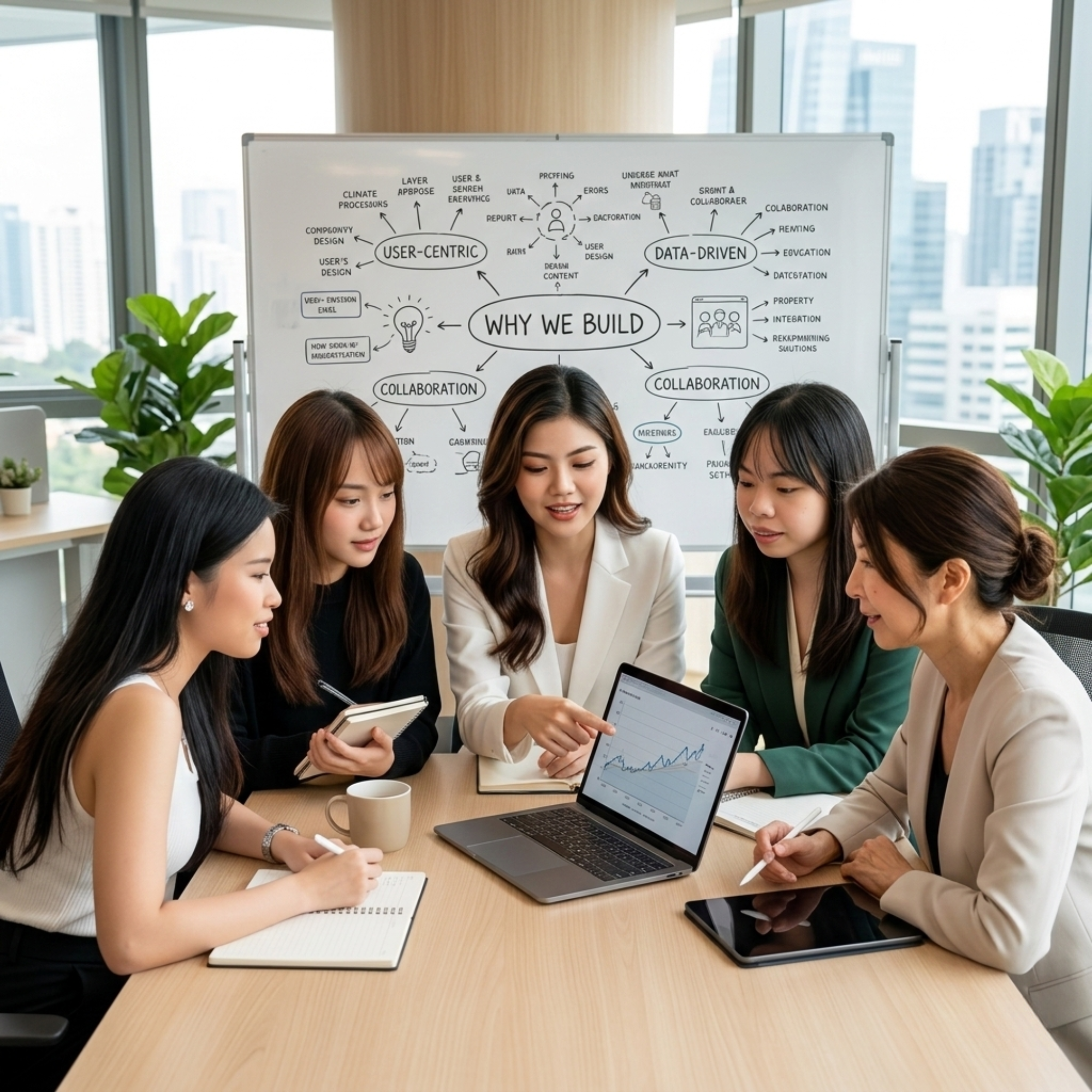 Women working together